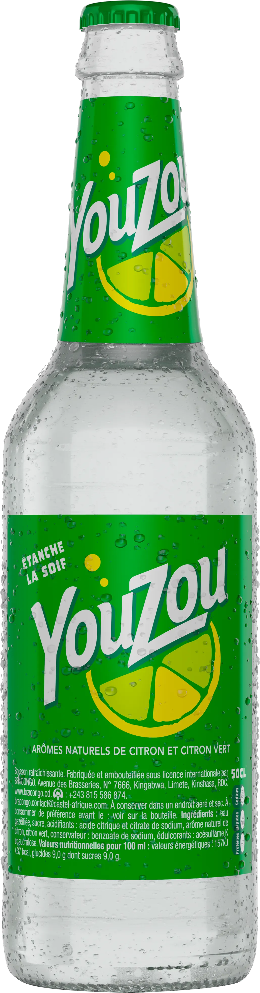Youzou, une boisson gazeuse BRACONGO